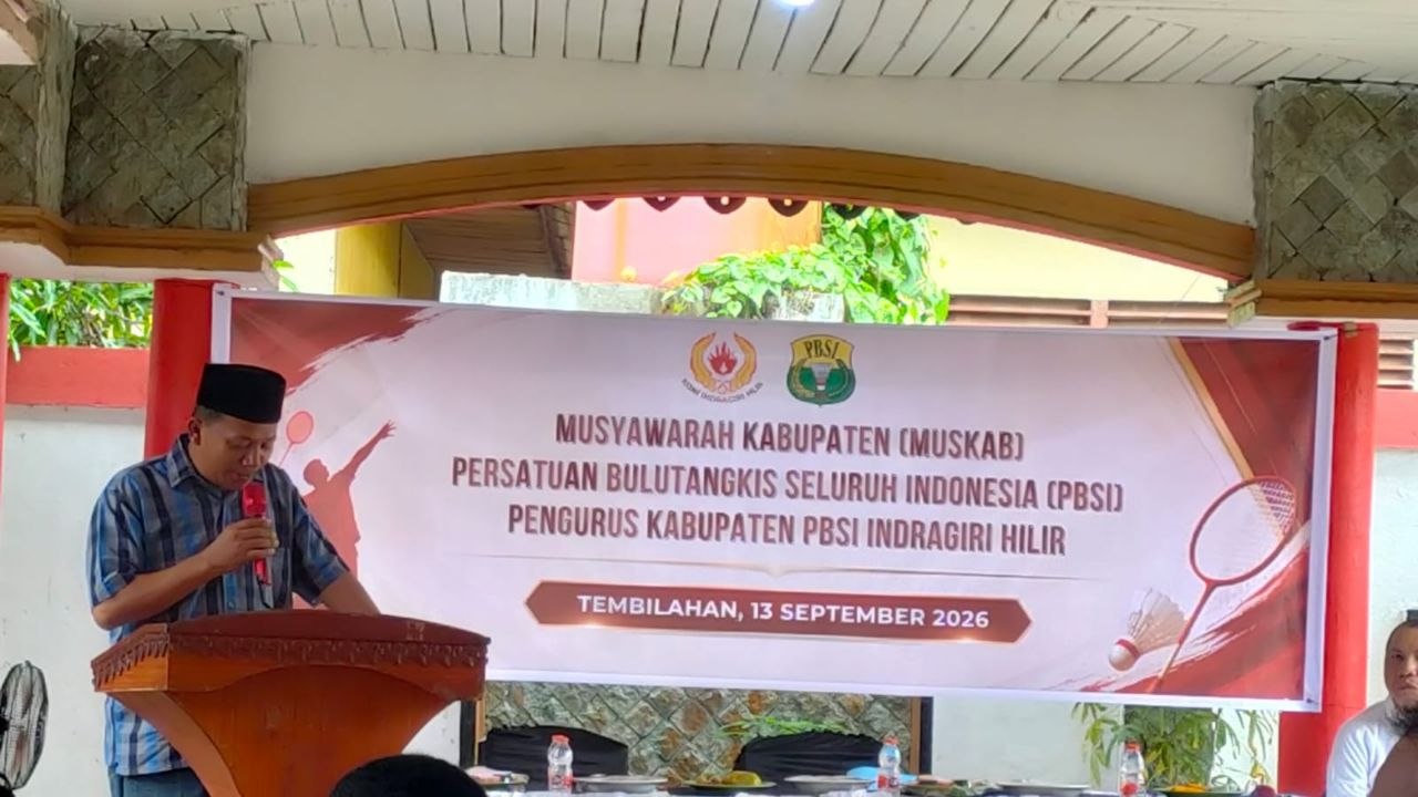 Muskab PBSI Inhil 2026 Digelar, KONI Dorong Penguatan Pembinaan Atlet dan Prestasi