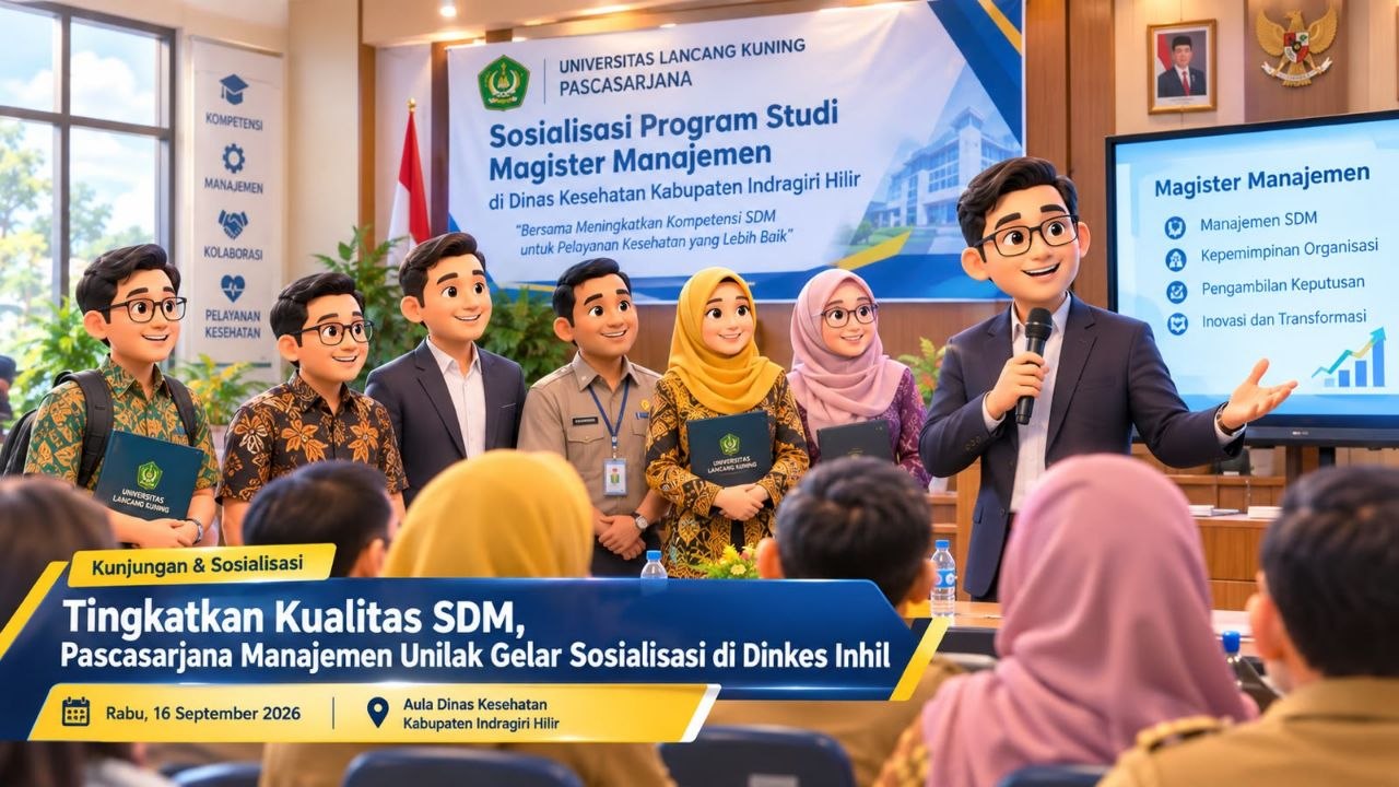 Tingkatkan Kualitas SDM, Pascasarjana Manajemen Unilak Gelar Sosialisasi di Dinkes Kab Inhil